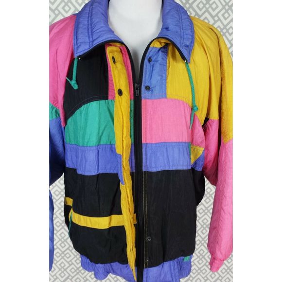 Vtg Dani Colby Windbreaker Bomber Skii Jacket - Picture 6 of 9